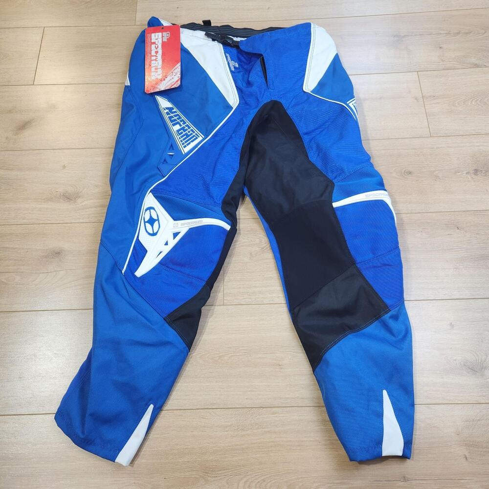 No Fear Spectrum Pants Mens 40 Blue Motocross MX Racing Ventilated Lined Riding